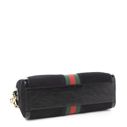 Gucci Suede Patent GG Web Medium Ophidia Boston Black 3 of 9