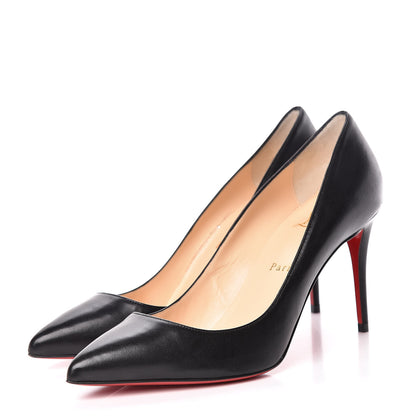 Christian Louboutin Shiny Nappa Decollete 554 85 Pumps 38.5 Black 3 of 9