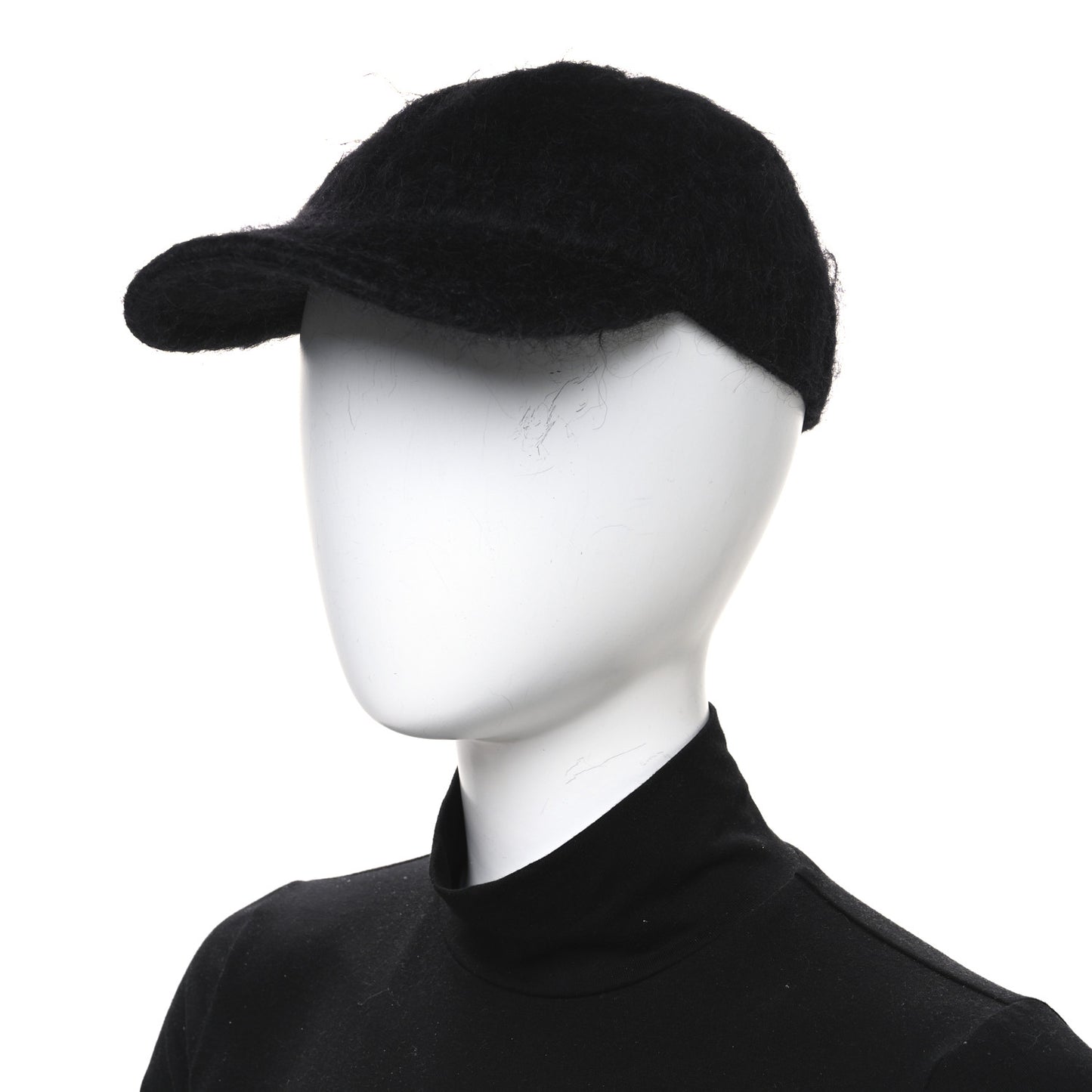 Mohair GG Lauren Baseball Hat L Black