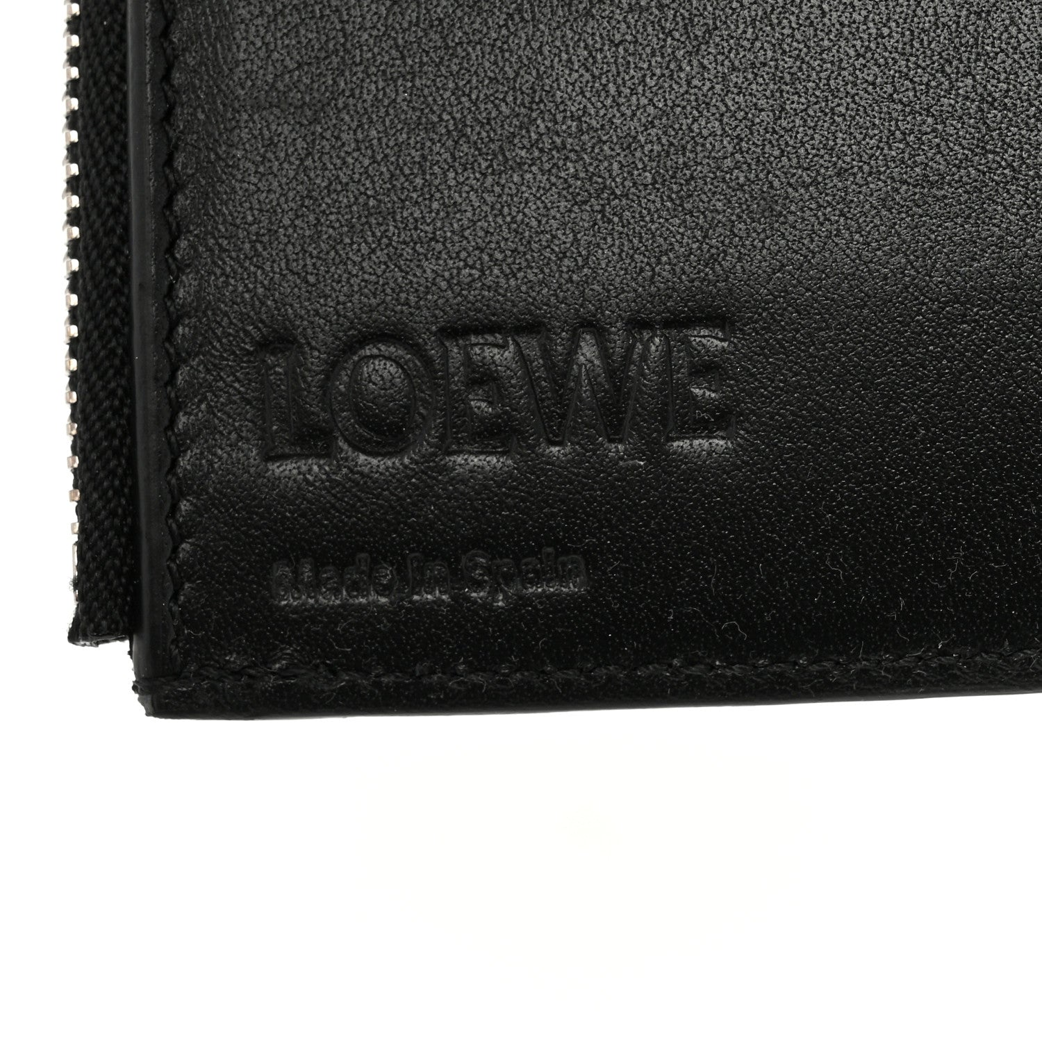 Loewe Grained Calfskin Small Vertical Wallet Black 6 of 8