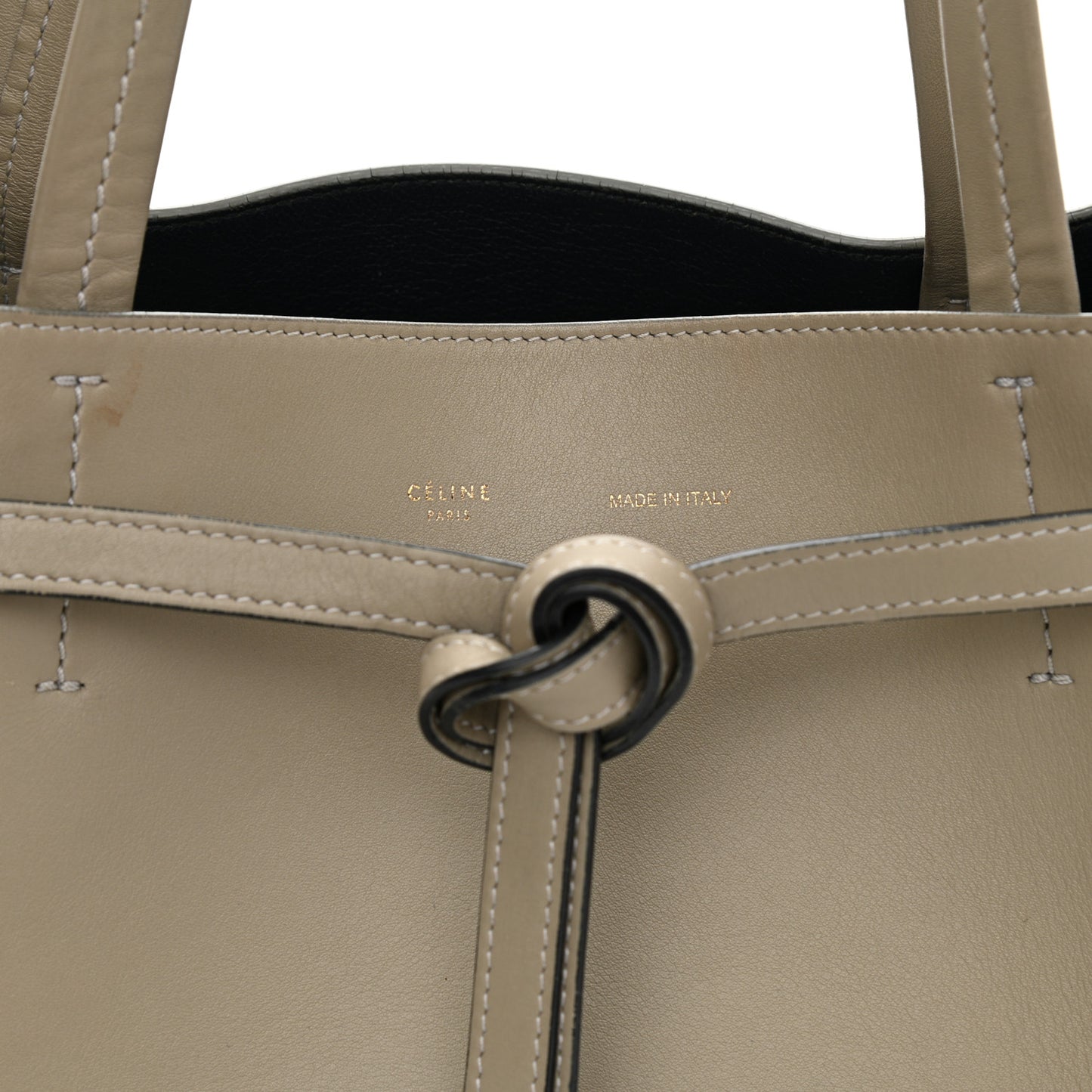 Smooth Calfskin Small Belt Cabas Phantom Taupe