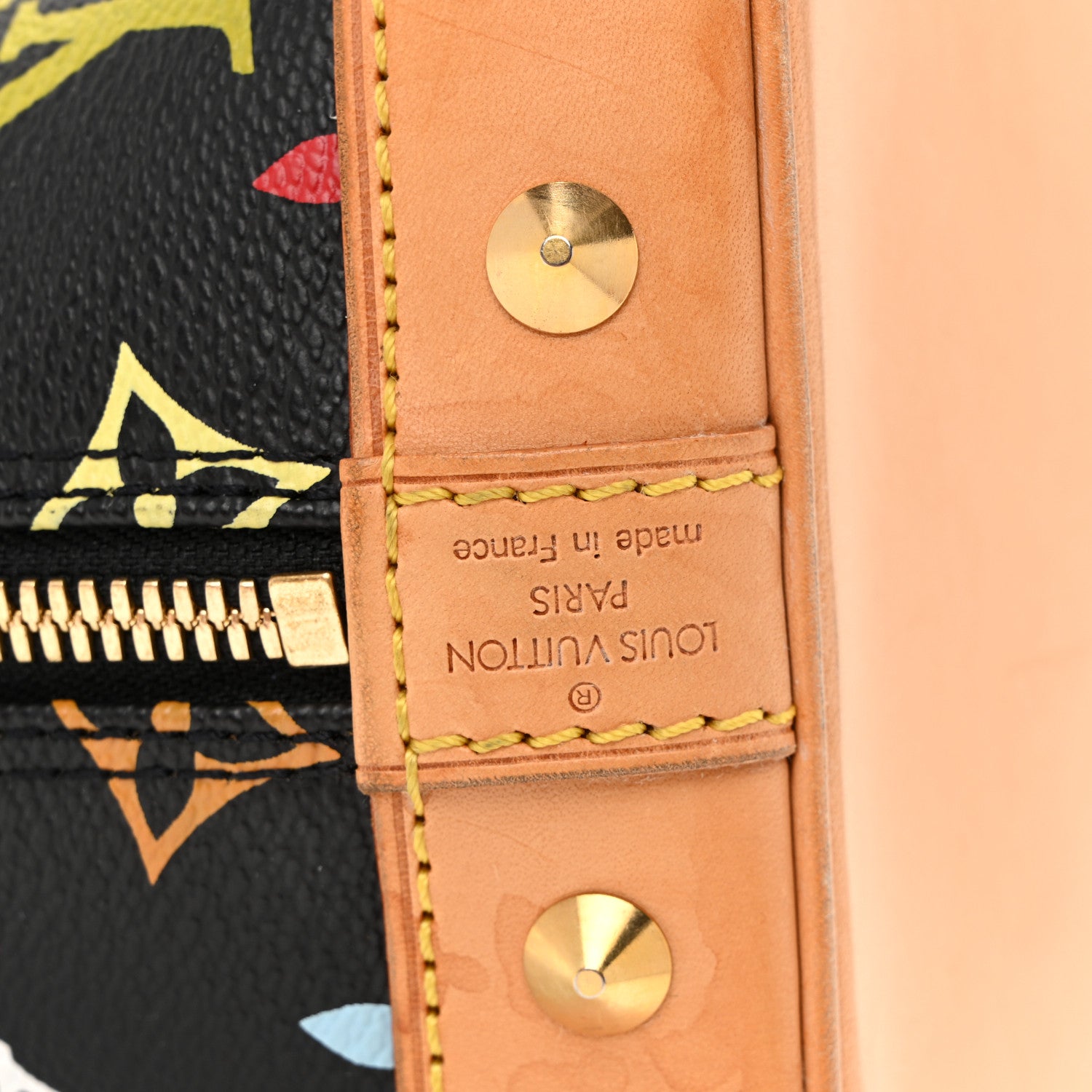Louis Vuitton Monogram Multicolor Alma Black 6 of 10