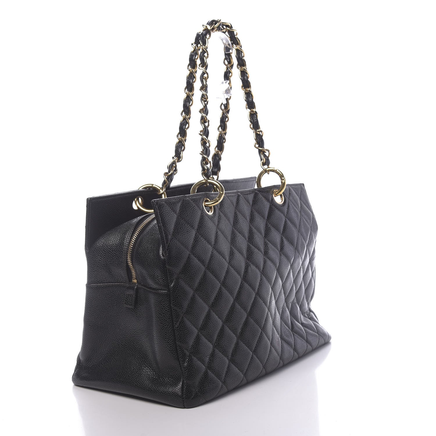 Chanel Caviar Quilted Grand Timeless Tote GTT Black 3 of 10