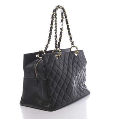 Chanel Caviar Quilted Grand Timeless Tote GTT Black 3 of 10