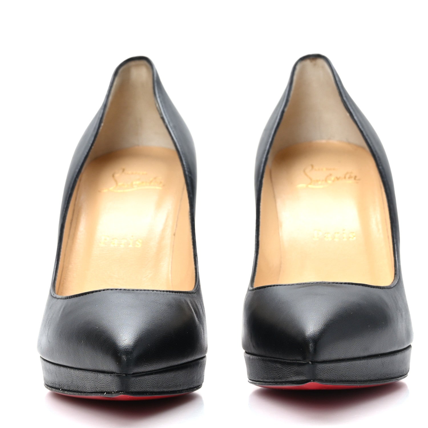 Christian Louboutin Shiny Nappa Pigalle Plato 100 Pumps 36.5 Black 2 of 7