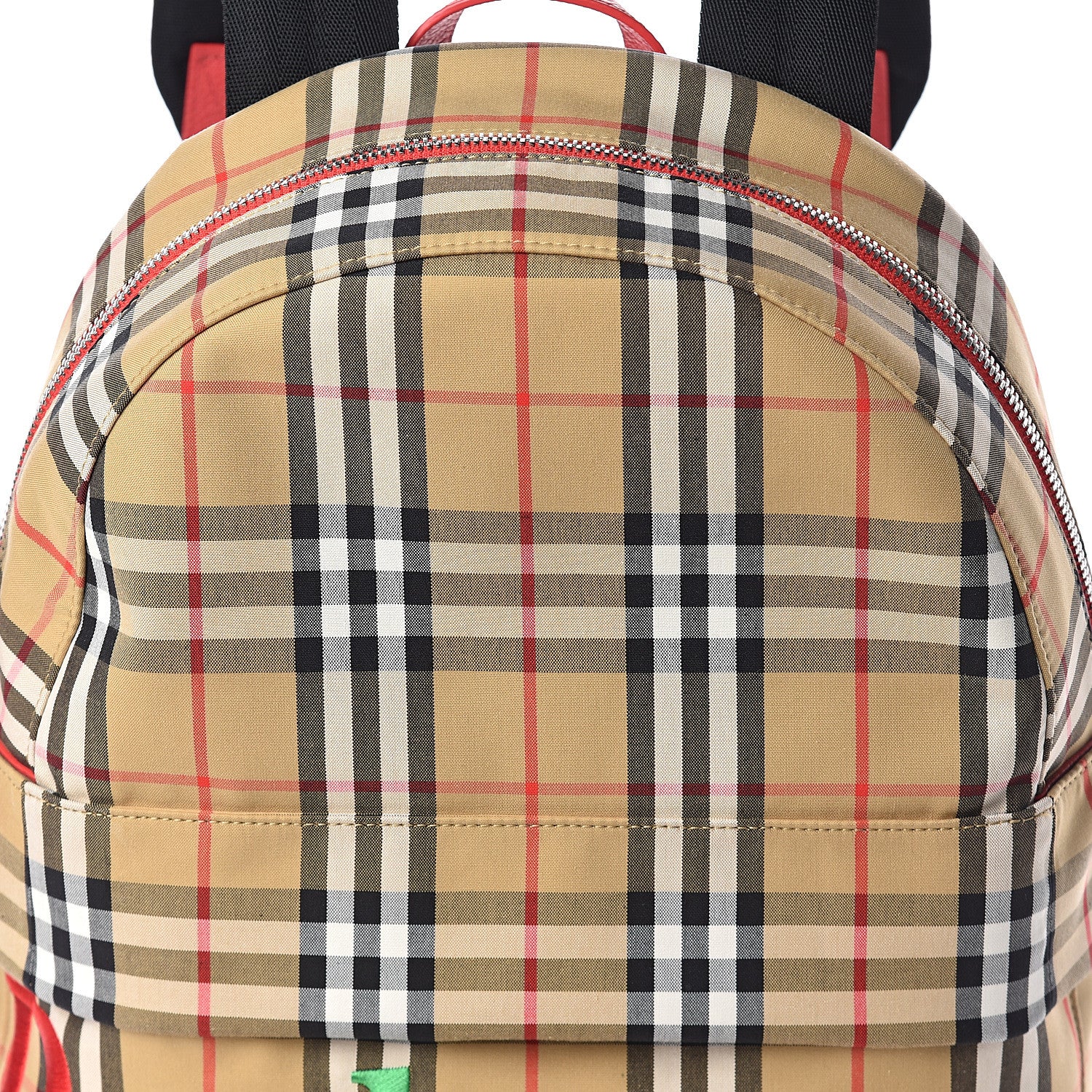 Burberry Vintage Check Embroidered Logo Backpack Antique Yellow 7 of 9