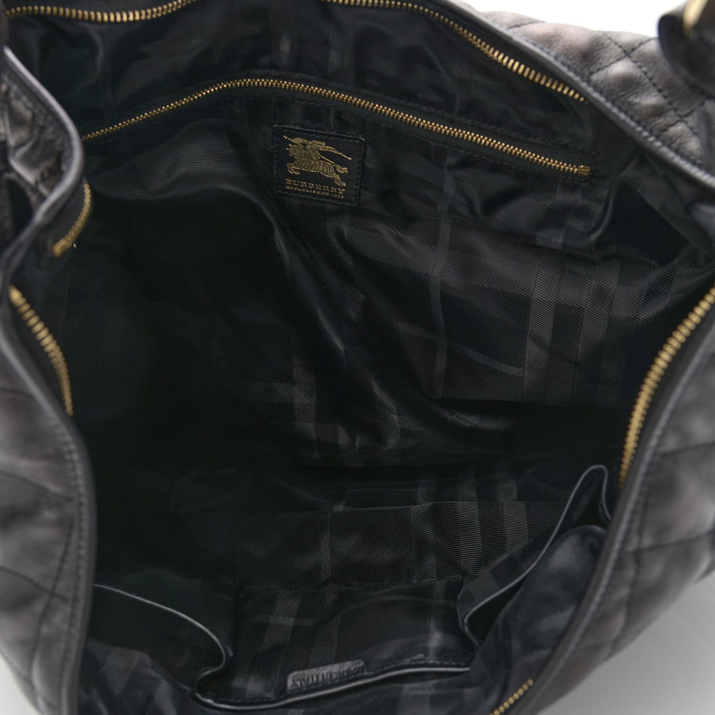 Calfskin Quilted Hoxton Hobo Black