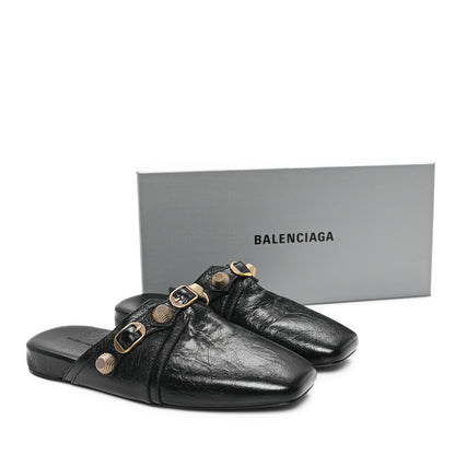 Balenciaga Agneau Arena Cagole Cosy Mules 37.5 Black 10 of 10