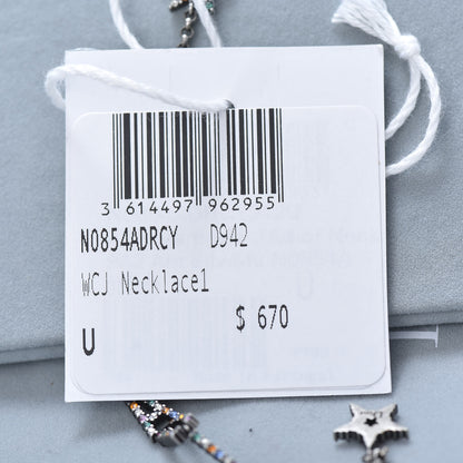 Christian Dior Palladium Crystal Star J'Adior Long Necklace Multicolor 6 of 6