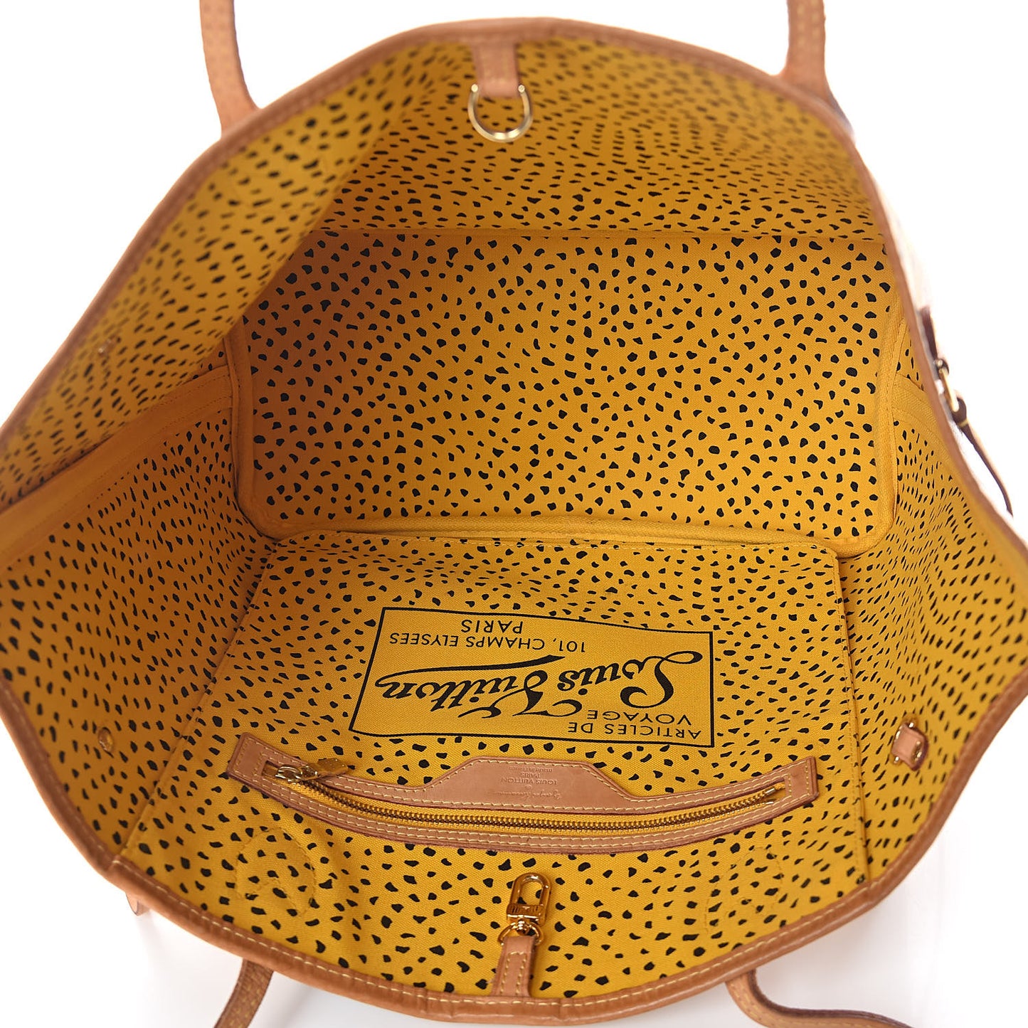 Monogram Kusama Waves Neverfull MM Yellow