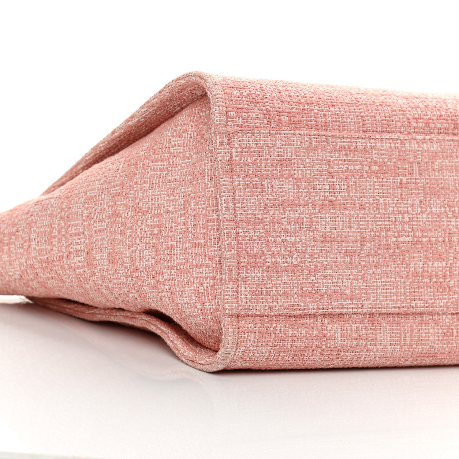 Chanel Canvas Medium Deauville Tote Pink 9 of 10