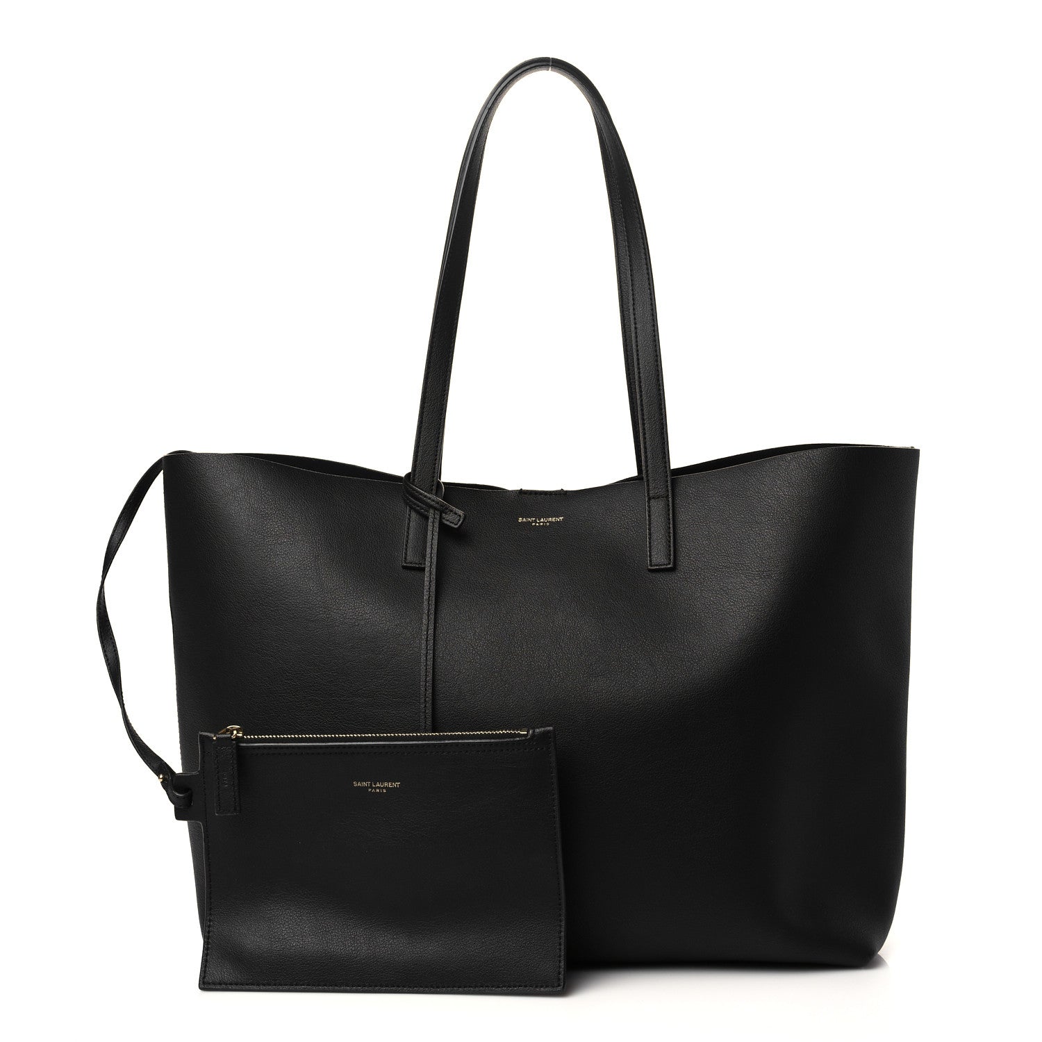 Saint Laurent Calfskin Large Shopping Tote Black 1 of 7