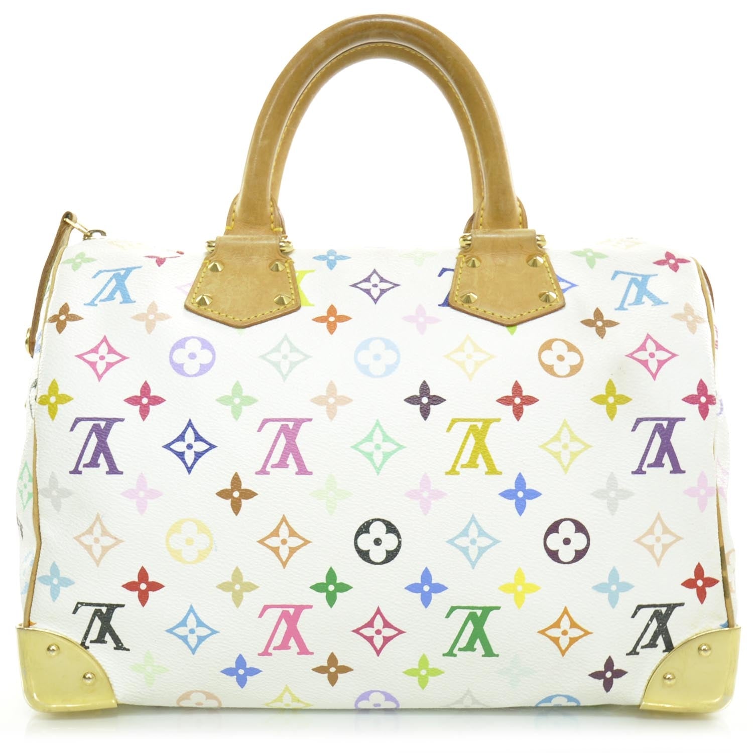 Louis Vuitton Monogram Multicolor Speedy 30 White 4 of 10