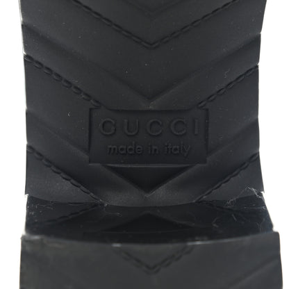 Gucci Rubber Gucci Logo Womens Platform 20/60mm Slide Sandals 38 Black 6 of 7