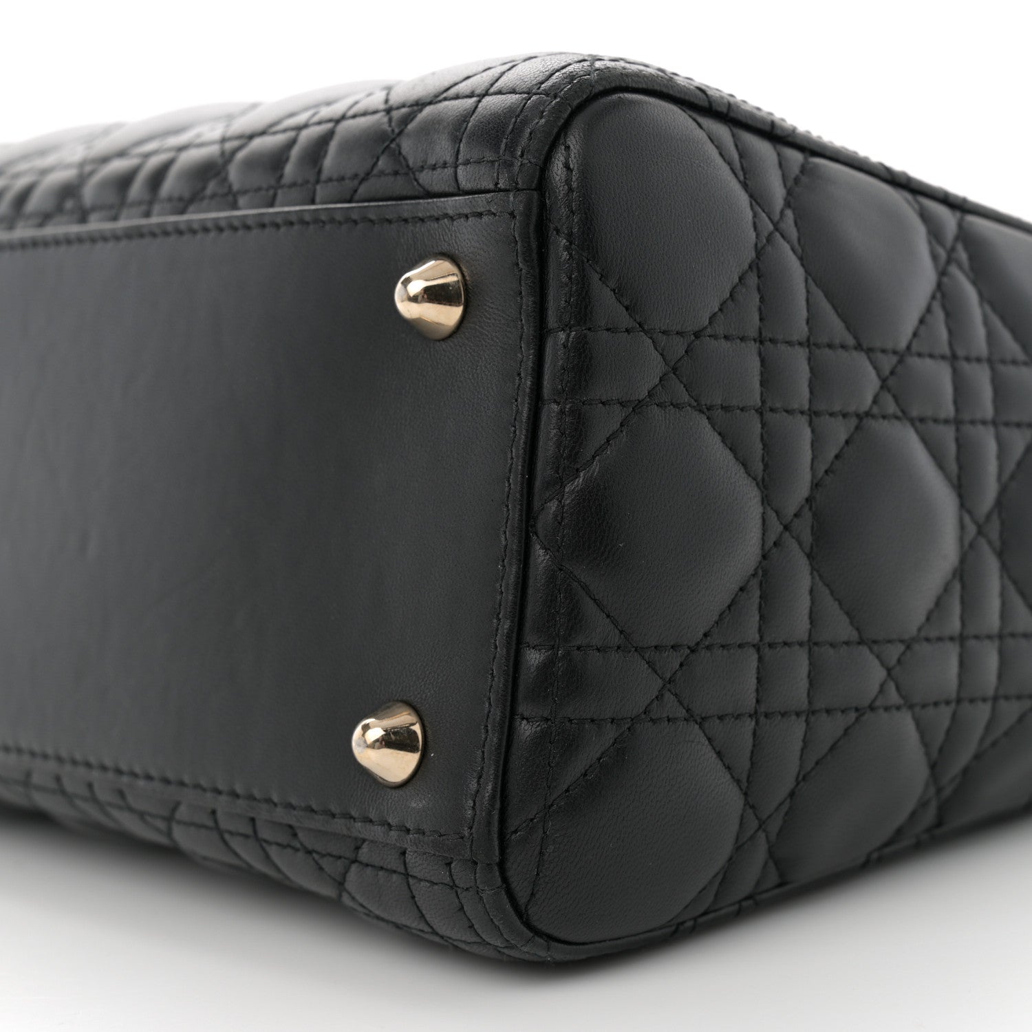 Christian Dior Lambskin Cannage Large Lady Dior Black 10 of 10