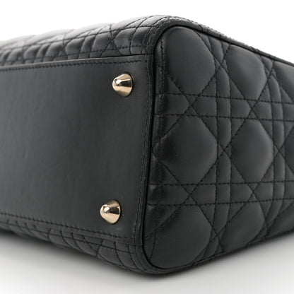 Christian Dior Lambskin Cannage Large Lady Dior Black 10 of 10