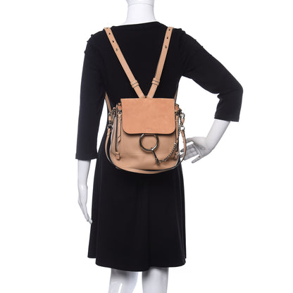 Chloe Suede Calfskin Small Faye Backpack Blushy Pink 2 of 10