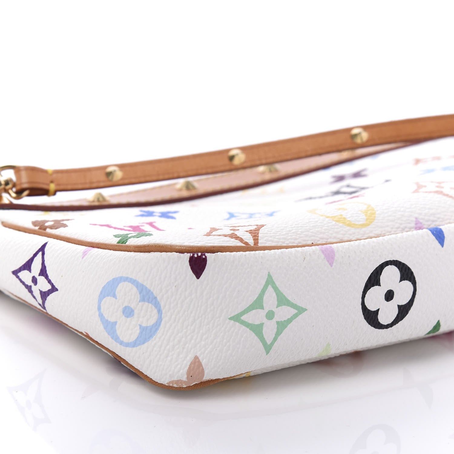 Louis Vuitton Monogram Multicolor Pochette Accessories White 6 of 10