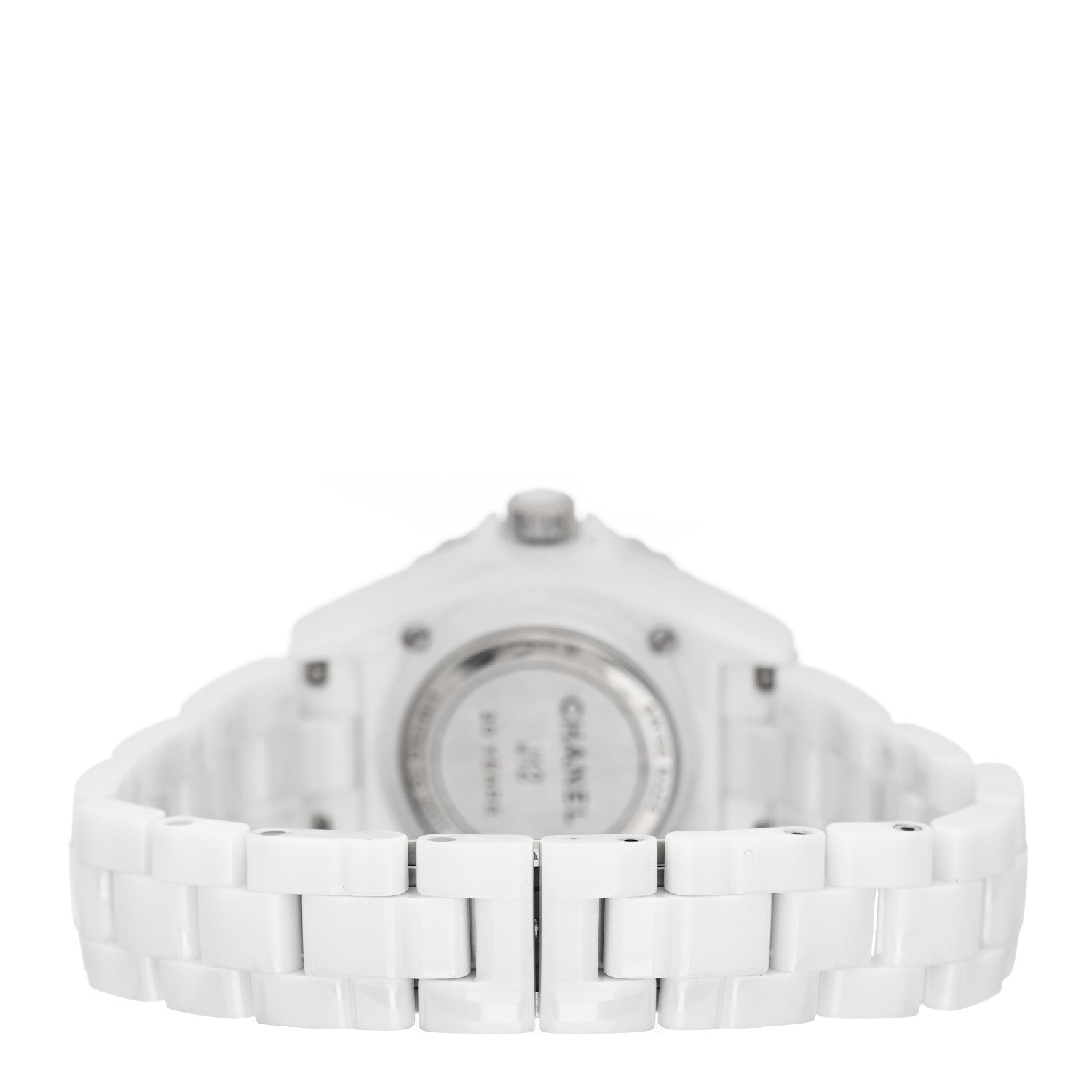 Chanel Stainless Steel Ceramic Diamond 33mm J12 Limited Edition Quartz Watch White 3 of 4