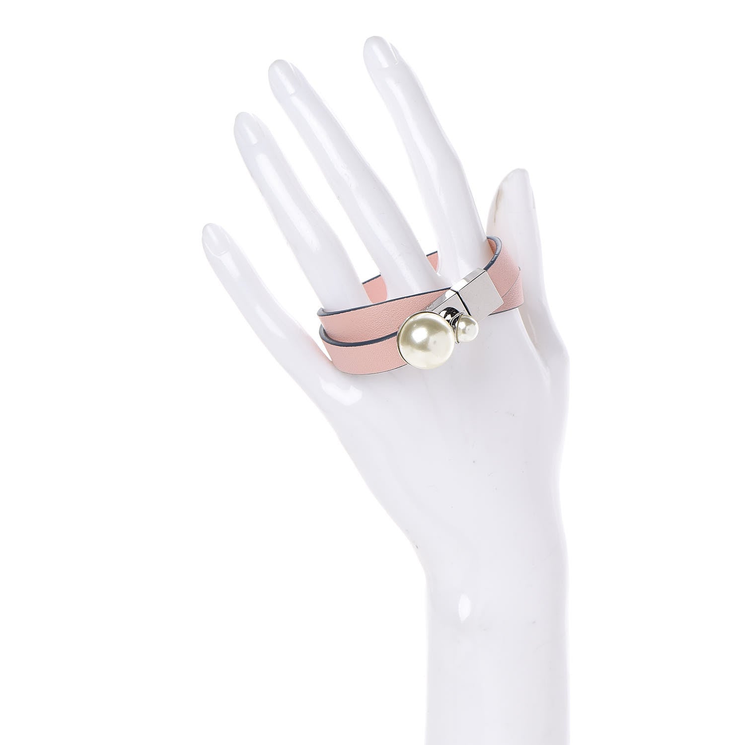 Christian Dior Resin Bead Double Bracelet S Pink 2 of 5