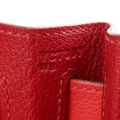 Hermes Evercolor Verso Kelly Retourne 28 Rouge De Coeur Rouge Grenat 7 of 11
