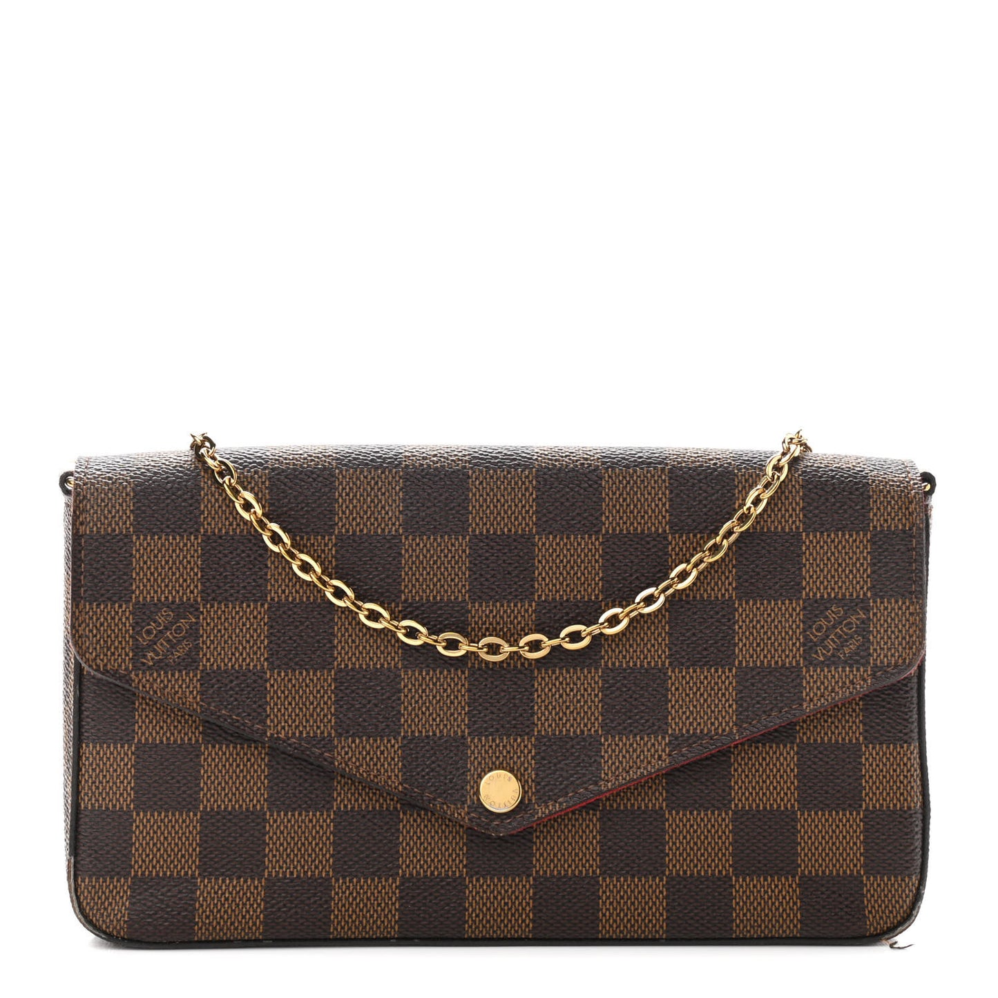 Damier Ebene Pochette Felicie Chain Wallet