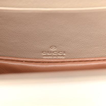 Gucci Patent Crystal Mini Bamboo 1947 Top Handle Chain Bag White 6 of 12