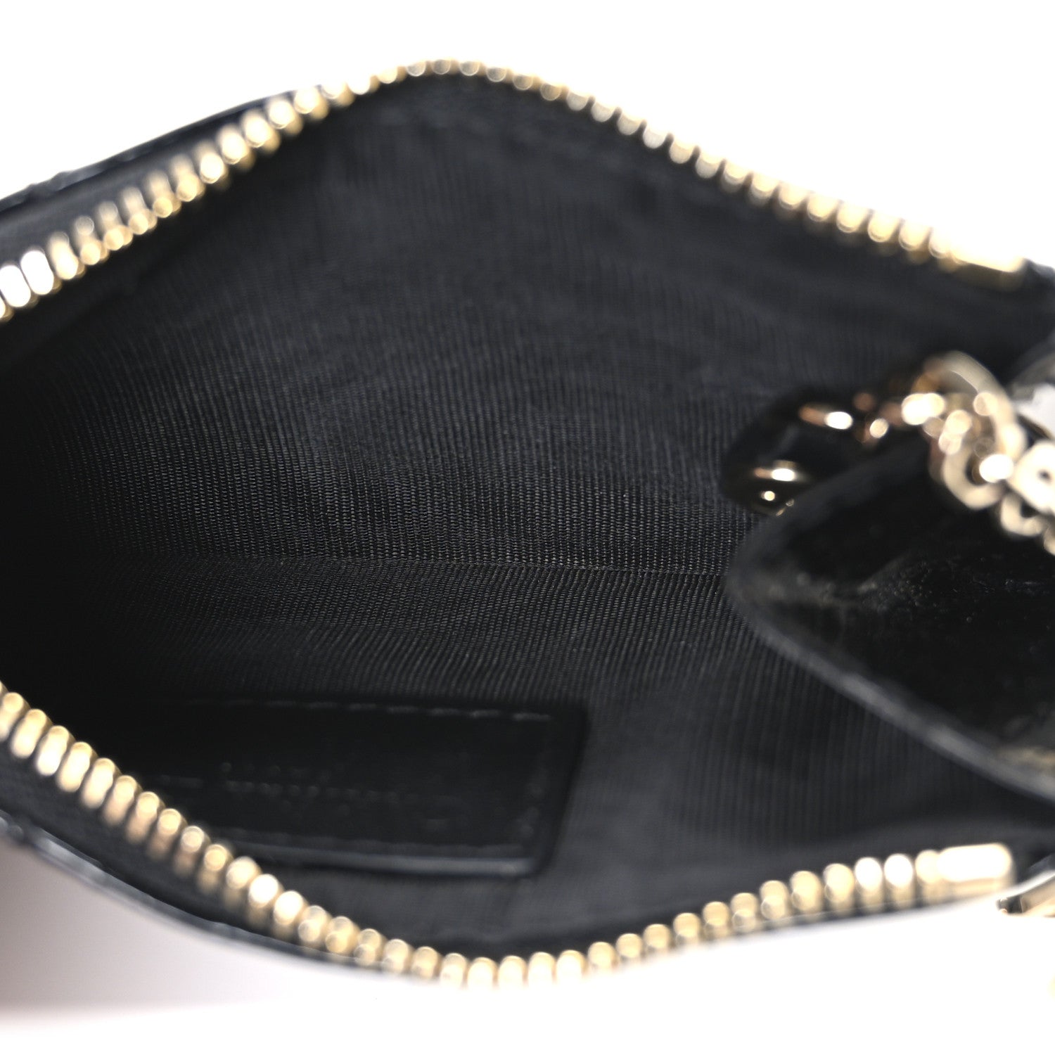 Christian Dior Patent Cannage Lady Dior Key Pouch Black 5 of 6