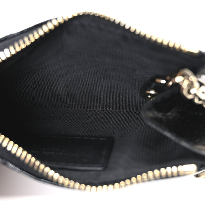 Christian Dior Patent Cannage Lady Dior Key Pouch Black 5 of 6