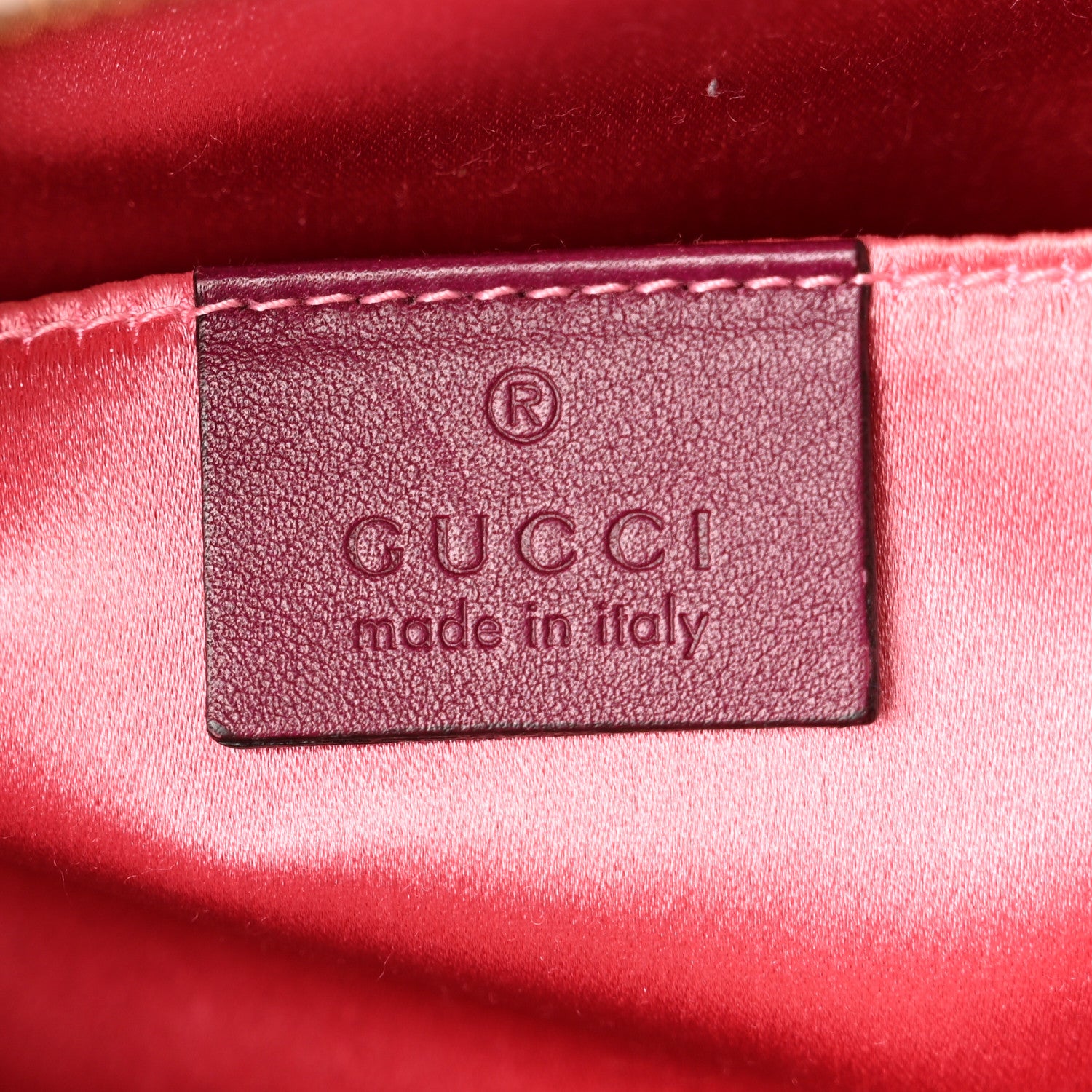 Gucci Velvet Matelasse Small GG Marmont Chain Shoulder Bag Fuchsia Violet Cyclamen 5 of 9