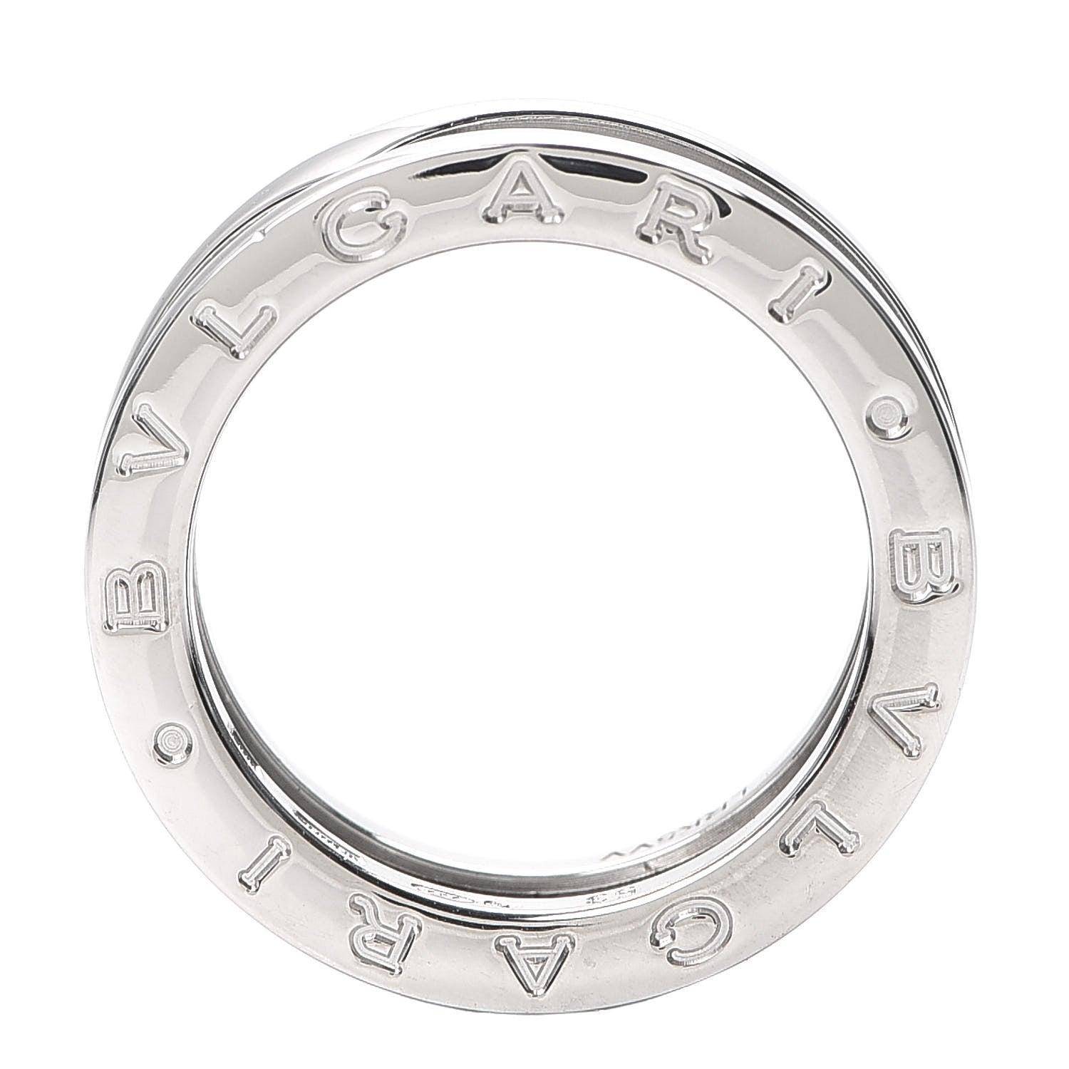 Bulgari Sterling Silver Ceramic Save The Children One-Band Ring 53 6.5 4 of 7