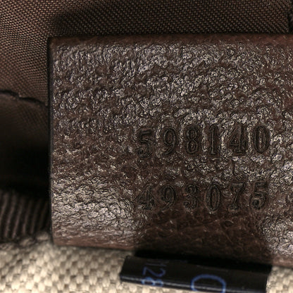 Gucci GG Supreme Monogram Medium Ophidia Double Buckle Backpack Brown 7 of 13