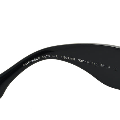 Chanel Acetate Calfskin Polarized Square Sunglasses 5473-Q-A Black 5 of 8