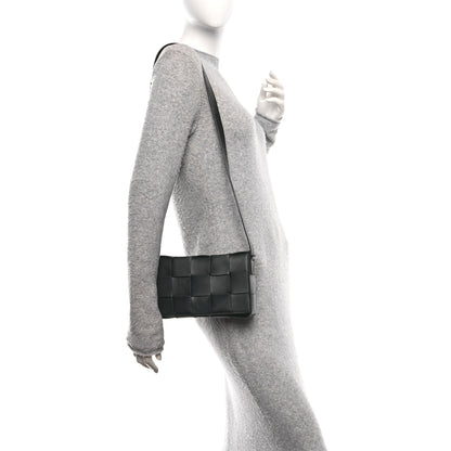 Bottega Veneta Lambskin Maxi Intrecciato Cassette Crossbody Bag Black 2 of 12