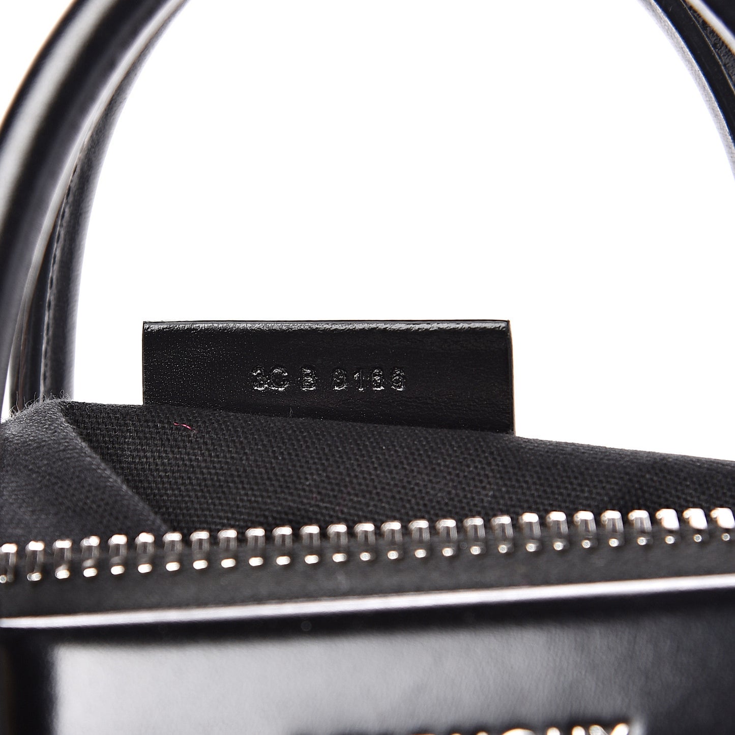 Shiny Lord Calfskin Small Antigona Black