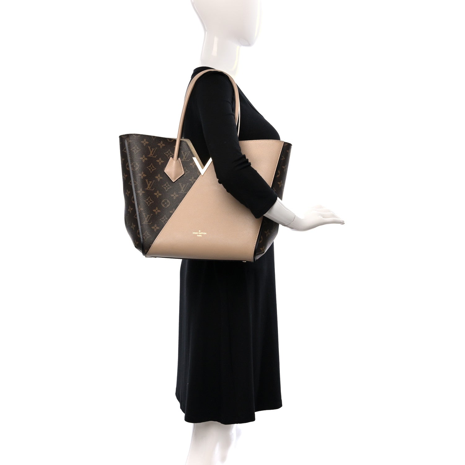 Louis Vuitton Calfskin Monogram Kimono Tote Dune 2 of 8