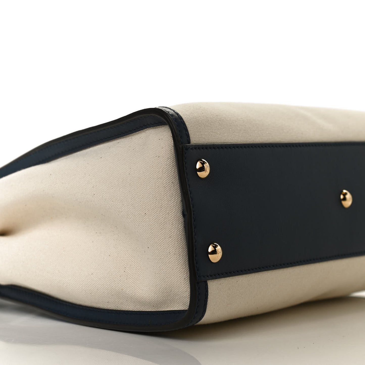 Canvas Crocodile Embossed Medium Peekaboo Iconic Satchel White Navy Red