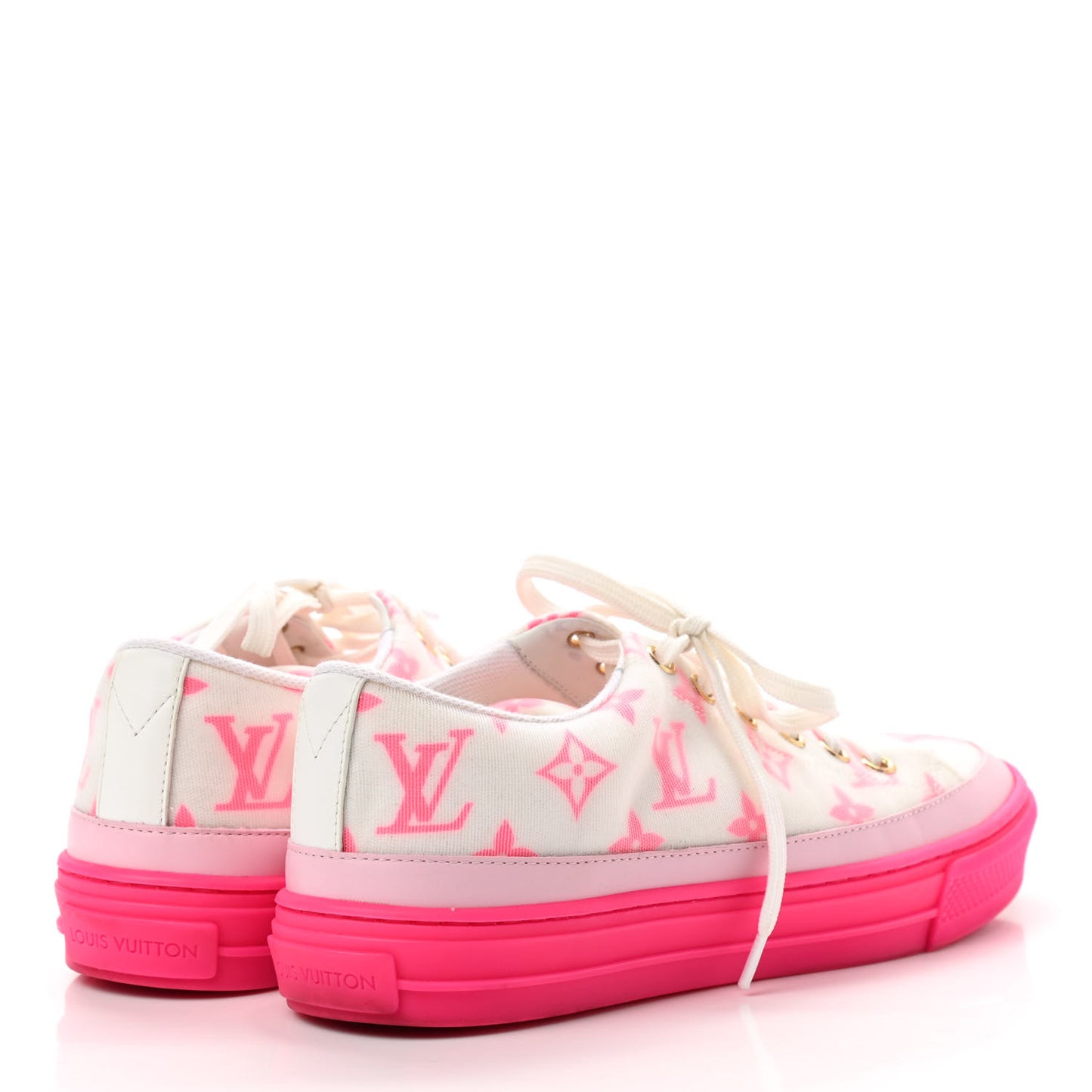 Technical Fabric Monogram Stellar Sneakers 36 Rose Pop