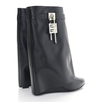 Givenchy Calfskin Shark Lock Ankle Boots 40 Black 4 of 6