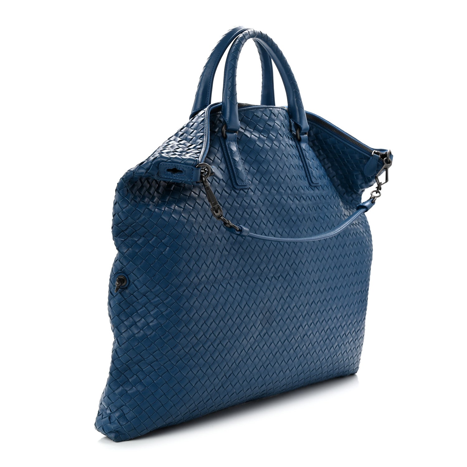 Bottega Veneta Nappa Intrecciato Medium Convertible Tote Atlantic 3 of 10