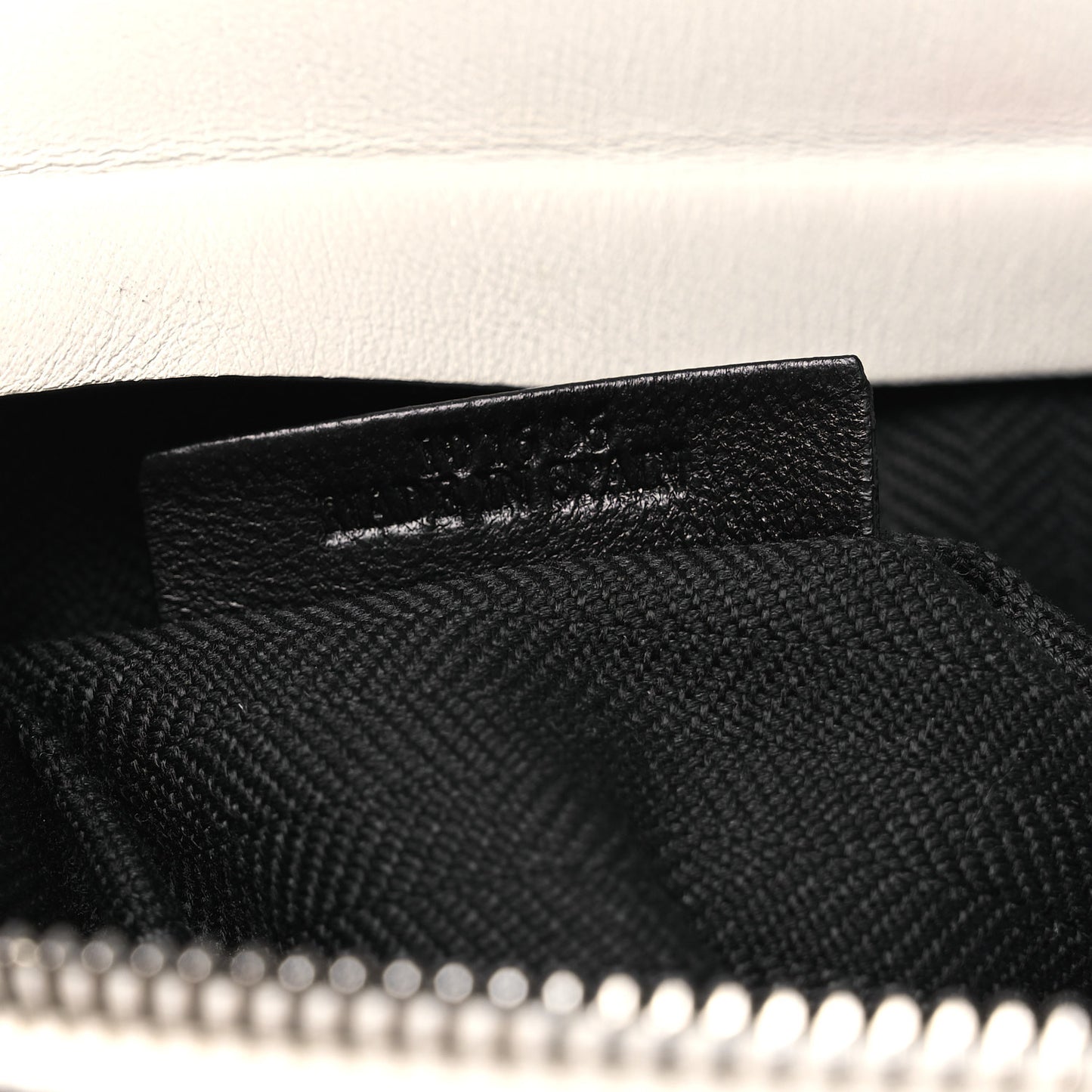 Calfskin Mushroom T Pouch Bag White