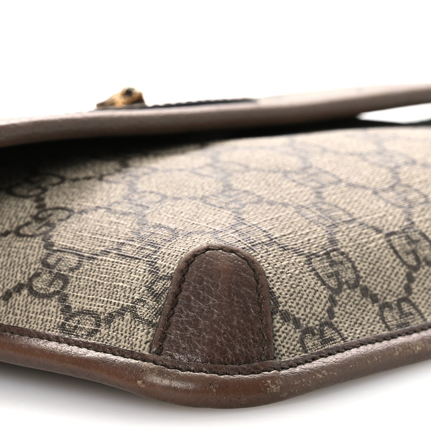 Gucci GG Supreme Monogram Neo Vintage Web Belt Bag Brown 9 of 12