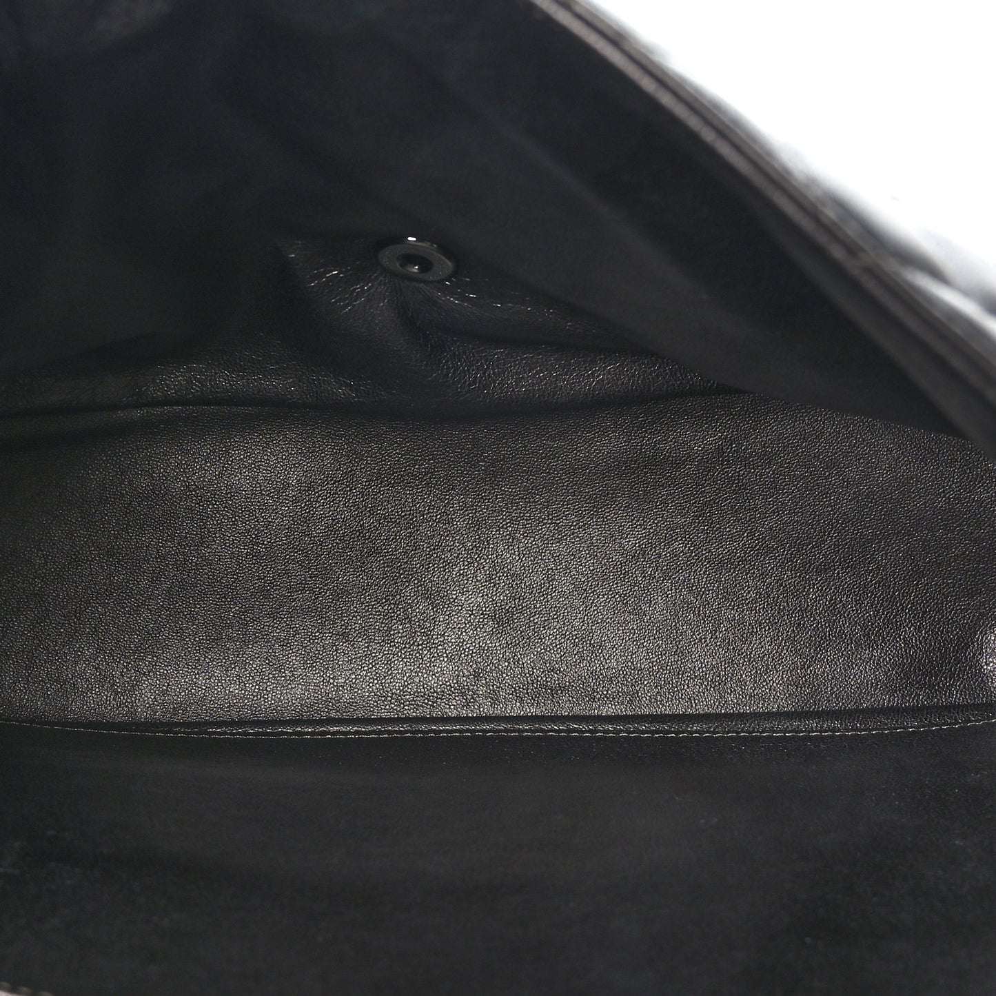 Metallic Lambskin Quilted Maxi Single Flap Grey