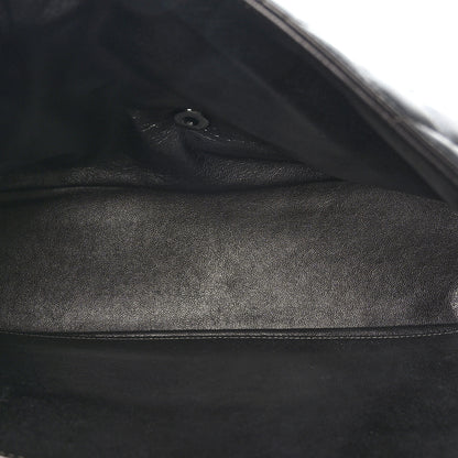 Chanel Metallic Lambskin Quilted Maxi Single Flap Grey 5 of 10