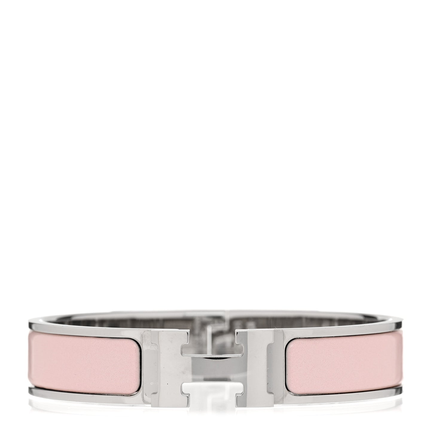 Enamel Narrow Clic Clac H Bracelet PM Rose Candeur