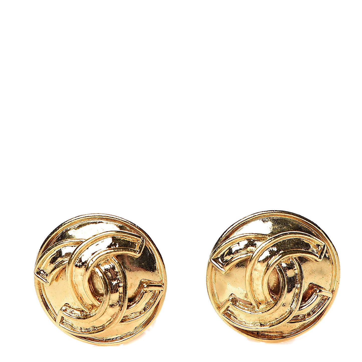 CC Clip On Earrings Gold