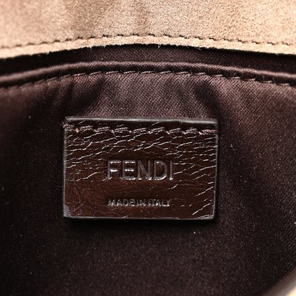 Fendi Vitello Mirror Elite Bi-Color Mini Rush Clutch Bronze Gold 6 of 11
