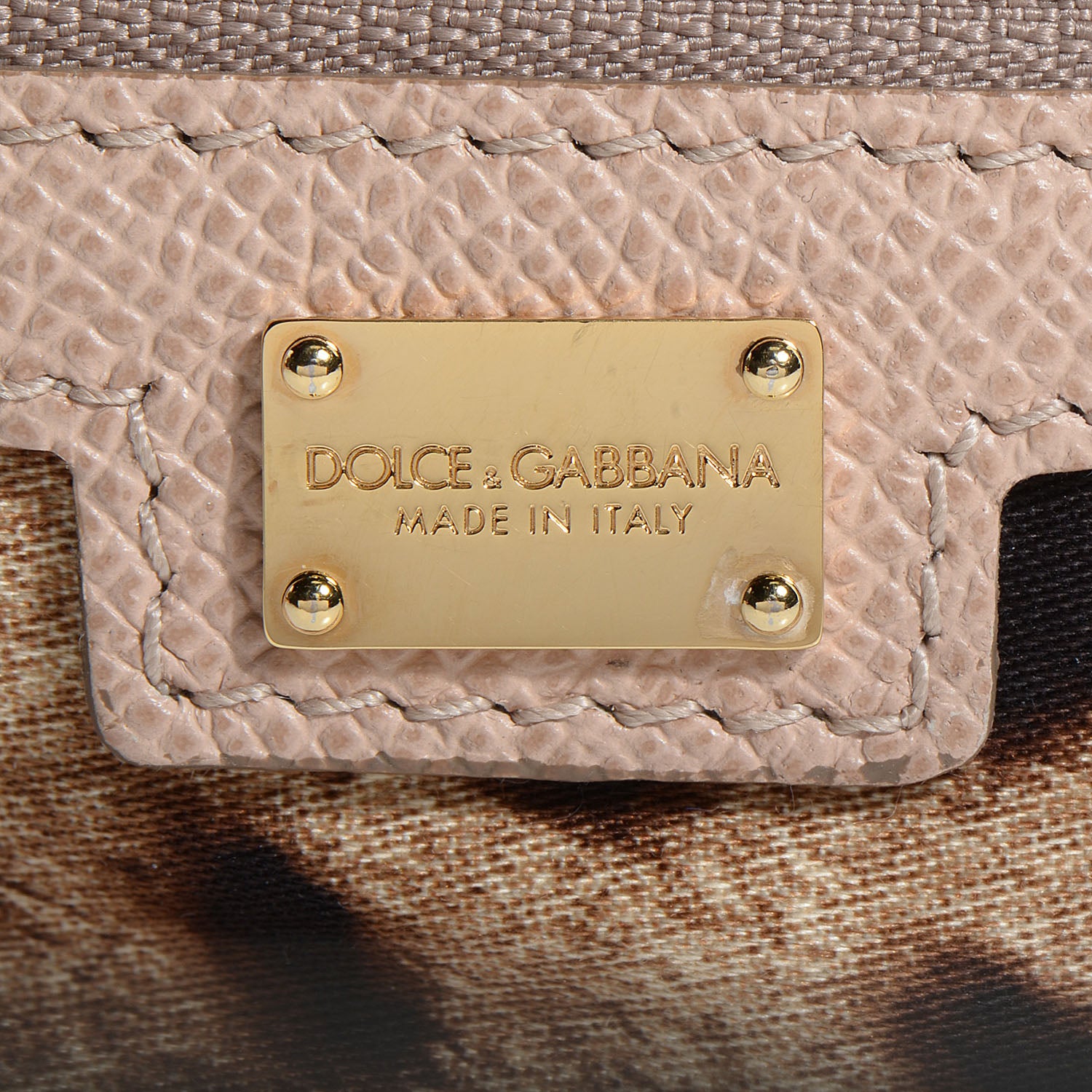 Dolce & Gabbana Dauphine Calfskin Medium Miss Sicily Satchel Beige Rose 6 of 8