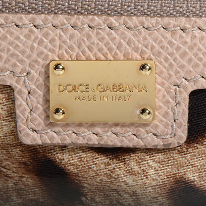 Dolce & Gabbana Dauphine Calfskin Medium Miss Sicily Satchel Beige Rose 6 of 8