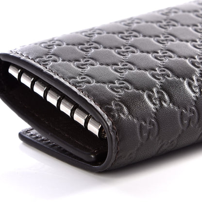 Gucci Microguccissima 6 Key Holder Case Black 5 of 8